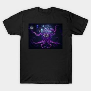 Abstract Alien Octopus T-Shirt